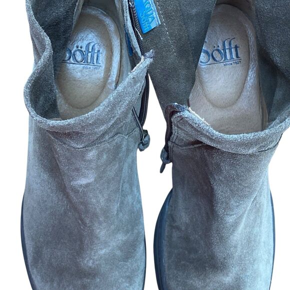 Sofft‎ Shary Women's Size 8.5 M Gray Suede Comfort Wedge Ankle Booties Boots - Picture 11 of 12
